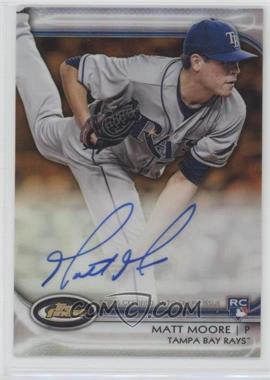 2012 Topps Finest - Autographed Rookies - Orange Refractor #AR-MM - Matt Moore /99