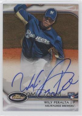 2012 Topps Finest - Autographed Rookies - Orange Refractor #AR-WP - Wily Peralta /99