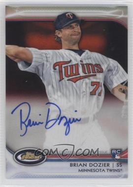 2012 Topps Finest - Autographed Rookies - Red Refractor #AR-BD - Brian Dozier /25