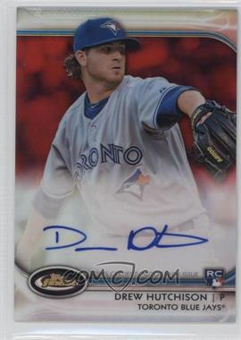 2012 Topps Finest - Autographed Rookies - Red Refractor #AR-DH - Drew Hutchison /25