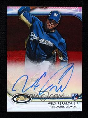 2012 Topps Finest - Autographed Rookies - Red Refractor #AR-WP - Wily Peralta /25