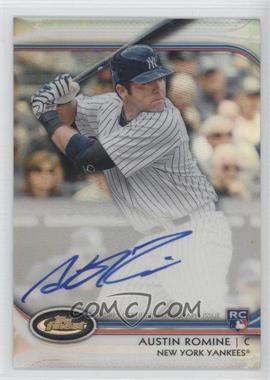 2012 Topps Finest - Autographed Rookies - Refractor #AR-ARO - Austin Romine /198