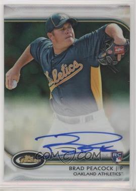 2012 Topps Finest - Autographed Rookies - Refractor #AR-BP - Brad Peacock /198