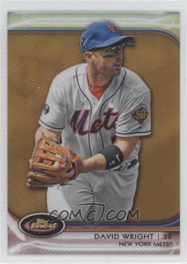 2012 Topps Finest - [Base] - Gold Refractor #38 - David Wright /50