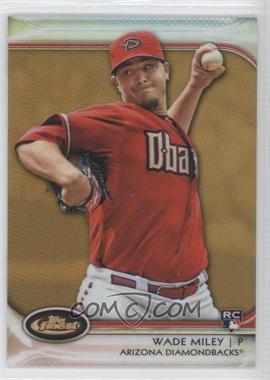 2012 Topps Finest - [Base] - Gold Refractor #76 - Wade Miley /50