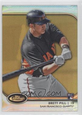 2012 Topps Finest - [Base] - Gold Refractor #91 - Brett Pill /50