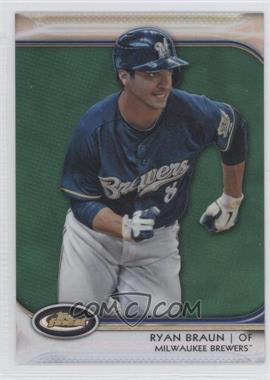 2012 Topps Finest - [Base] - Green Refractor #20 - Ryan Braun /199