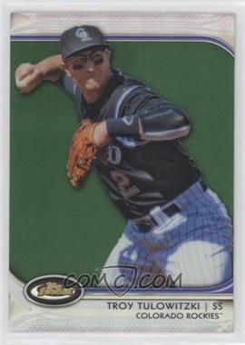 2012 Topps Finest - [Base] - Green Refractor #25 - Troy Tulowitzki /199