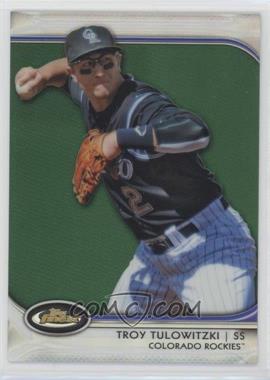 2012 Topps Finest - [Base] - Green Refractor #25 - Troy Tulowitzki /199