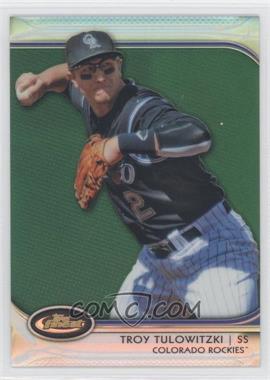 2012 Topps Finest - [Base] - Green Refractor #25 - Troy Tulowitzki /199