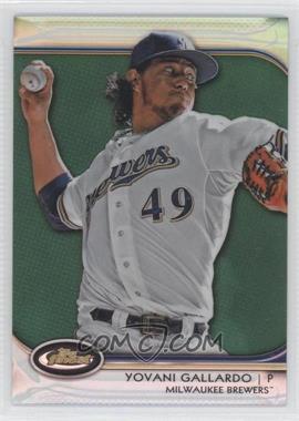 2012 Topps Finest - [Base] - Green Refractor #36 - Yovani Gallardo /199