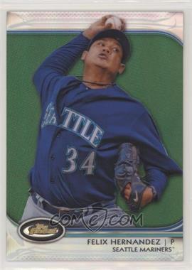 2012 Topps Finest - [Base] - Green Refractor #37 - Felix Hernandez /199