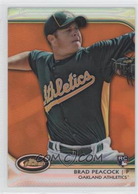 2012 Topps Finest - [Base] - Orange Refractor #51 - Brad Peacock /99