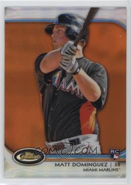 2012 Topps Finest - [Base] - Orange Refractor #64 - Matt Dominguez /99