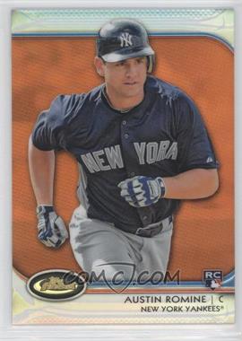 2012 Topps Finest - [Base] - Orange Refractor #81 - Austin Romine /99