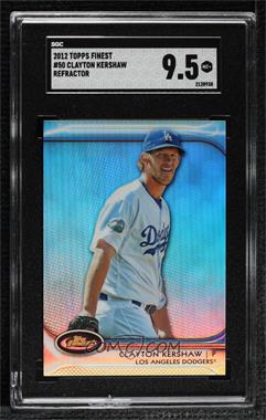 2012 Topps Finest - [Base] - Refractor #50 - Clayton Kershaw [SGC 9.5 Mint+]