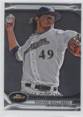 2012 Topps Finest - [Base] #36 - Yovani Gallardo