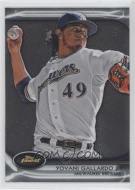 2012 Topps Finest - [Base] #36 - Yovani Gallardo