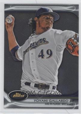 2012 Topps Finest - [Base] #36 - Yovani Gallardo