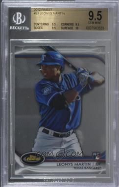 2012 Topps Finest - [Base] #93 - Leonys Martin [BGS 9.5 GEM MINT]