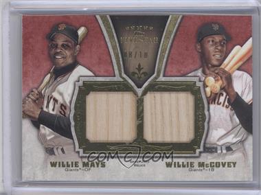 2012 Topps Five Star - Dual Legends Relics #FSDLR-WW - Willie Mays, Willie McCovey /10