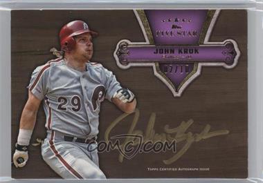 2012 Topps Five Star - Gold Signatures - Purple #FSSI-JK - John Kruk /10