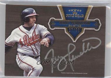 2012 Topps Five Star - Silver Signatures #FSSI-TP - Terry Pendleton /99