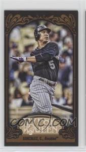 2012 Topps Gypsy Queen - [Base] - Mini Black #142 - Carlos Gonzalez