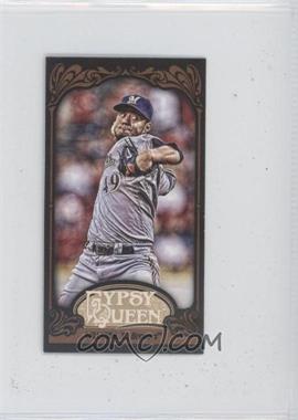 2012 Topps Gypsy Queen - [Base] - Mini Black #155 - Yovani Gallardo