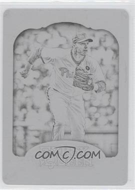 2012 Topps Gypsy Queen - [Base] - Printing Plate Black #10 - Roy Halladay /1