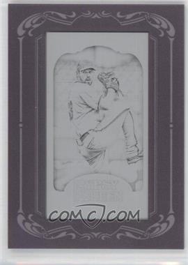 2012 Topps Gypsy Queen - [Base] - Printing Plate Minis Black Framed #170 - Cliff Lee /1