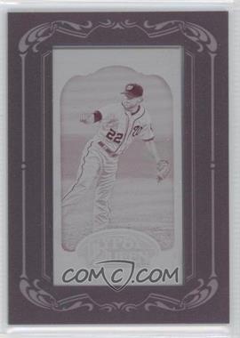 2012 Topps Gypsy Queen - [Base] - Printing Plate Minis Magenta Framed #37 - Drew Storen /1