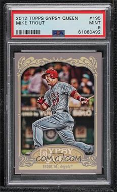2012 Topps Gypsy Queen - [Base] #195 - Mike Trout [PSA 9 MINT]