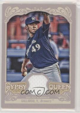 2012 Topps Gypsy Queen - Relics #GQR-YG - Yovani Gallardo