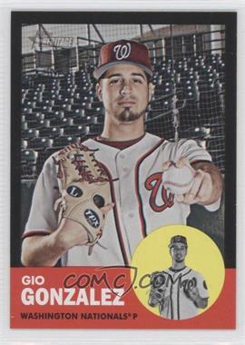 2012 Topps Heritage - [Base] - Black #HP65 - Gio Gonzalez