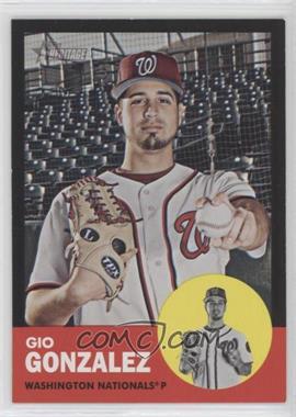 2012 Topps Heritage - [Base] - Black #HP65 - Gio Gonzalez [EX to NM]