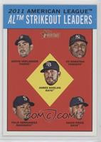 League Leaders - Justin Verlander, CC Sabathia, James Shields, Felix Hernandez,…