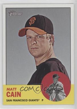 2012 Topps Heritage - [Base] #163 - Matt Cain