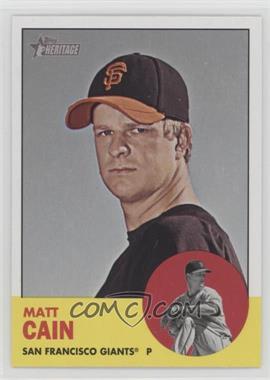 2012 Topps Heritage - [Base] #163 - Matt Cain