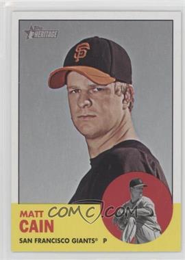 2012 Topps Heritage - [Base] #163 - Matt Cain