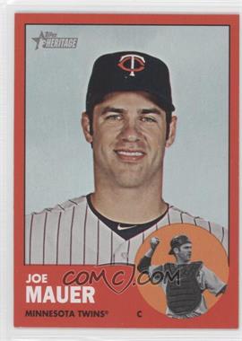 2012 Topps Heritage - [Base] #186.3 - Joe Mauer (Target Red)