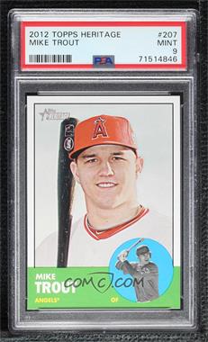 2012 Topps Heritage - [Base] #207 - Mike Trout [PSA 9 MINT]