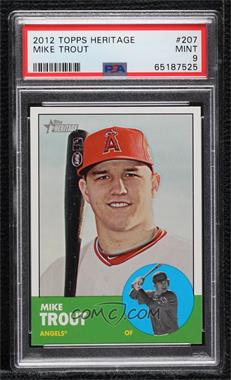 2012 Topps Heritage - [Base] #207 - Mike Trout [PSA 9 MINT]