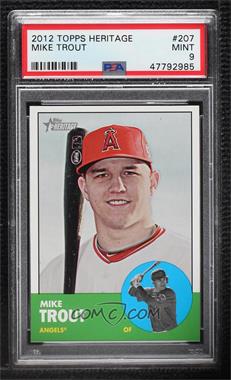 2012 Topps Heritage - [Base] #207 - Mike Trout [PSA 9 MINT]