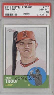 2012 Topps Heritage - [Base] #207 - Mike Trout [PSA 10 GEM MT]