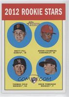 Rookie Stars - Brett Pill, Adron Chambers, Drew Pomeranz, Thomas Field