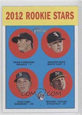 2012 Topps Heritage - [Base] #253 - Rookie Stars - Drew Pomeranz, Addison Reed, Alex Liddi, Michael Taylor