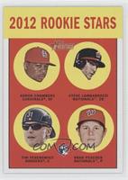 Rookie Stars - Adron Chambers, Stephen Lombardozzi, Tim Federowicz, Brad Peacock