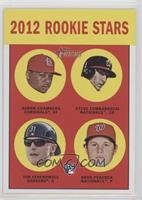 Rookie Stars - Adron Chambers, Stephen Lombardozzi, Tim Federowicz, Brad Peacock