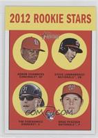 Rookie Stars - Adron Chambers, Stephen Lombardozzi, Tim Federowicz, Brad Peacock